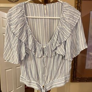 Free People Ruffle top